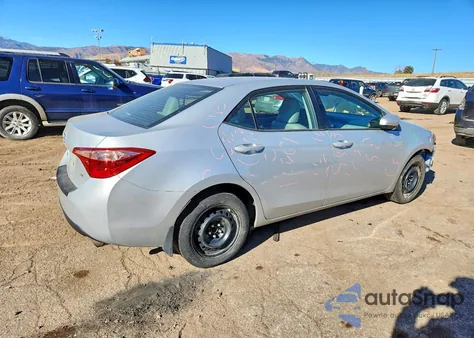 2017 Toyota Corolla L из США, поврежденный, VIN 2T1BURHE4HC952762